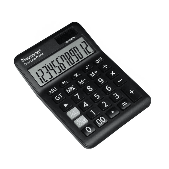 Calculadora Con Panel Solar 12 dígitos Tecmaster TM100558 2