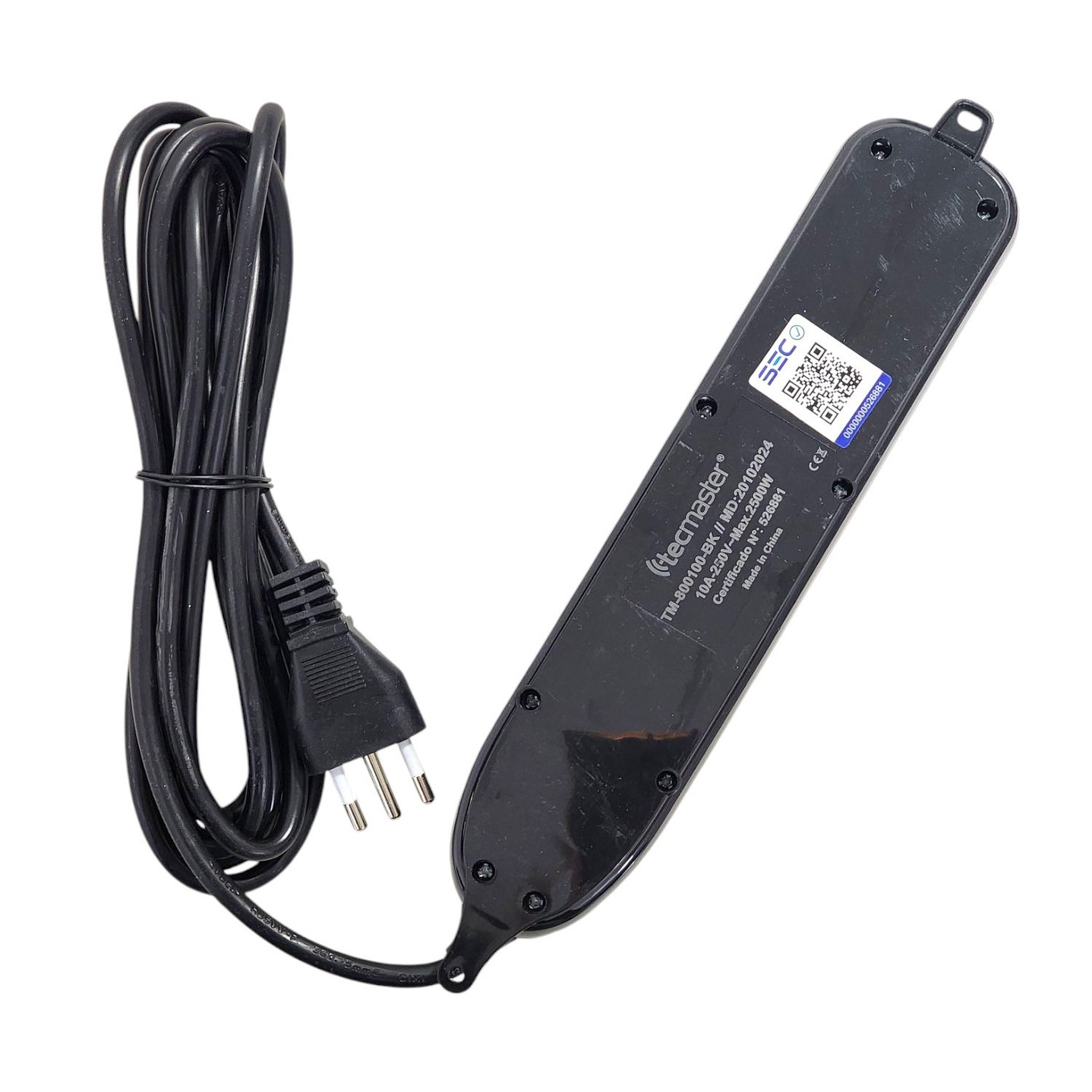 Alargador Eléctrico 6Pos 3mt Switch Tm-800100bk Tecmaster 4