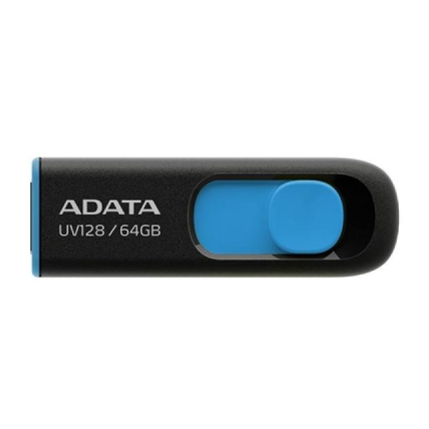 Pendrive Adata UV128 64gb 3.2 Gen 1 Negro/Azul Retráctil 1