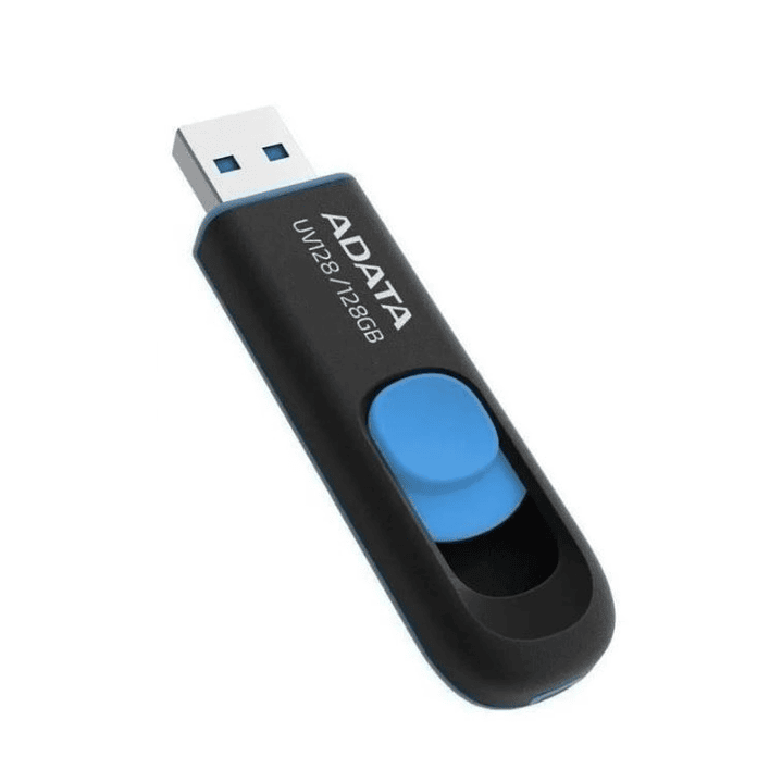 Pendrive Adata UV128 128gb 3.2 Gen 1 Retráctil Negro/Azul 1