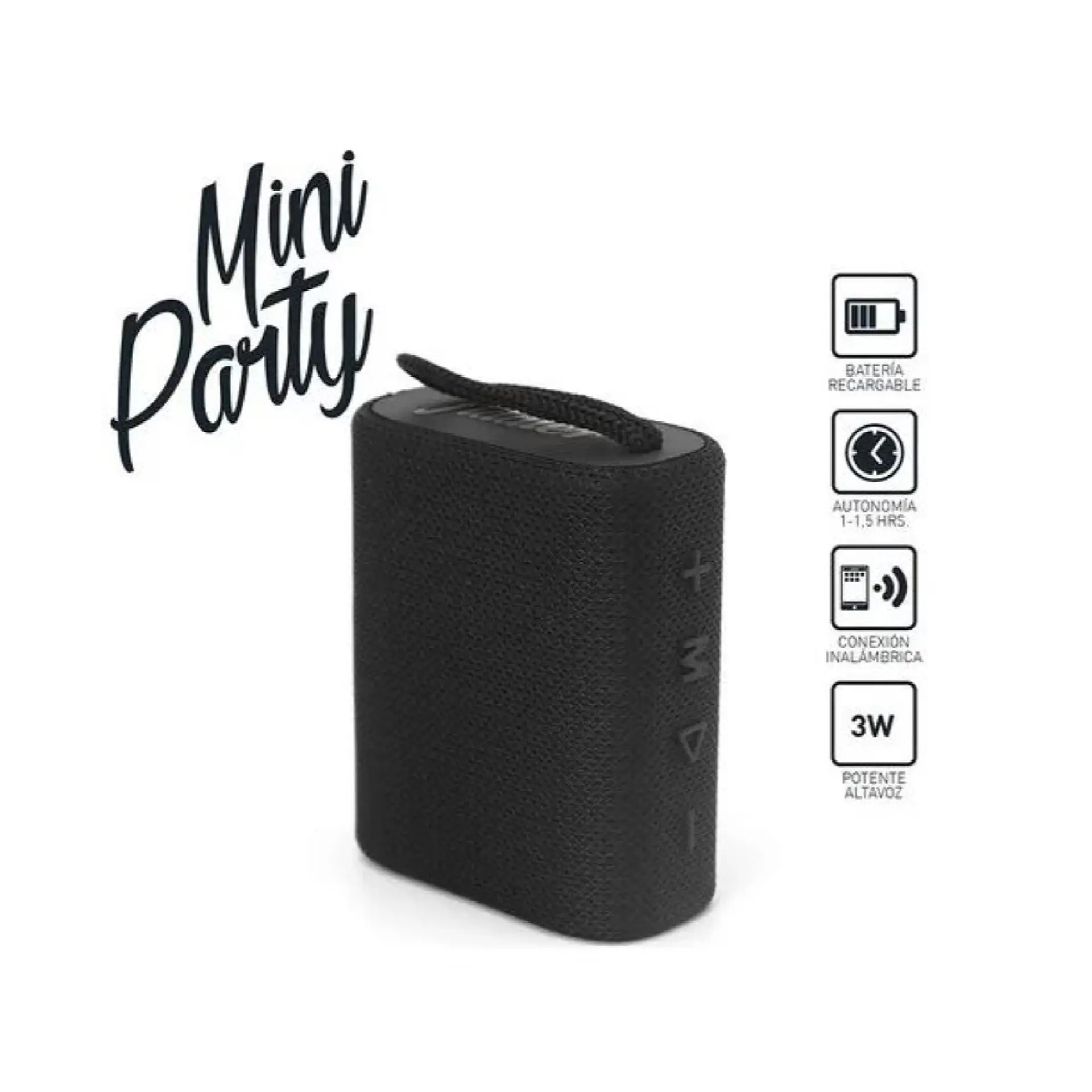 Parlante Portátil Bt TWS Fiddler Mini Party FD-3811 Negro 2