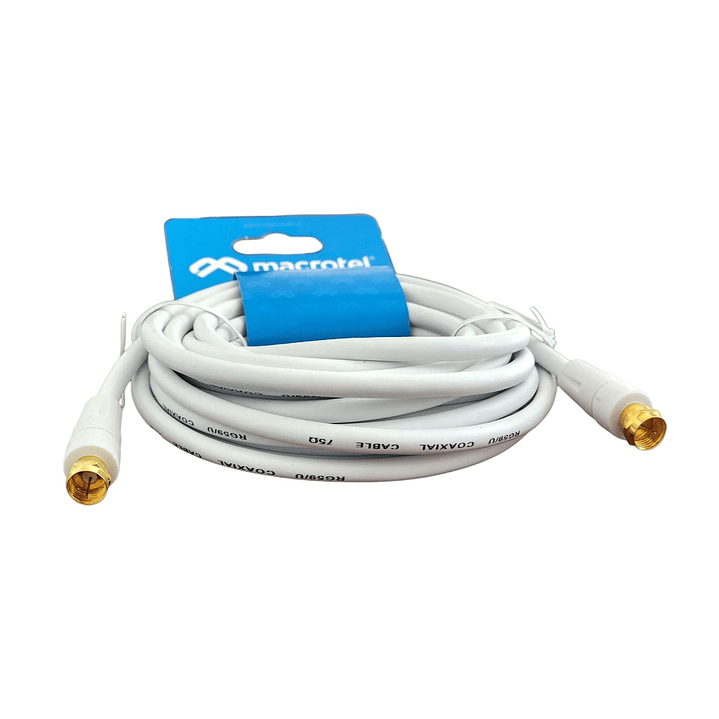 Cable Coaxial RG-59/U 5 m con Conector “F” Macho MV-812 2