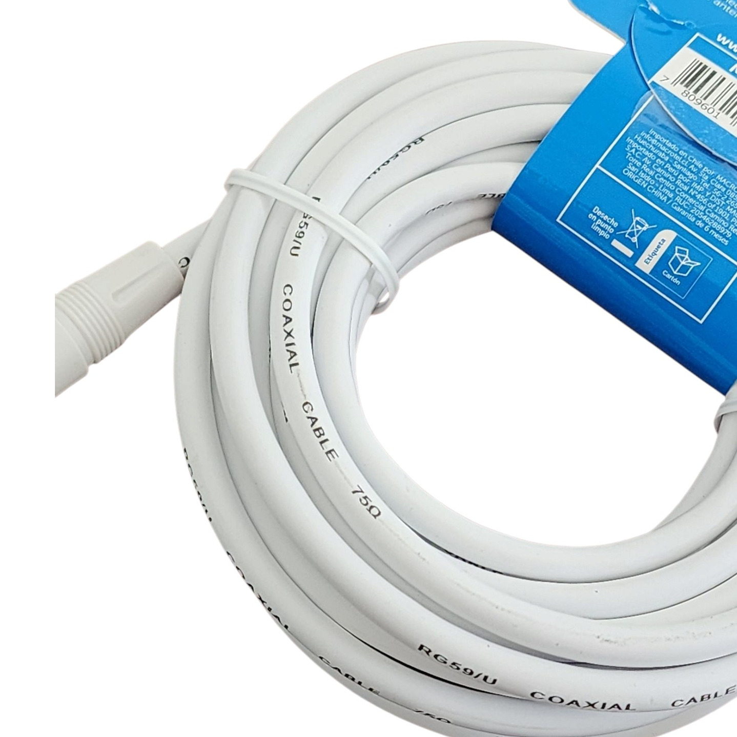 Cable Coaxial RG-59/U 5 m con Conector “F” Macho MV-812 4