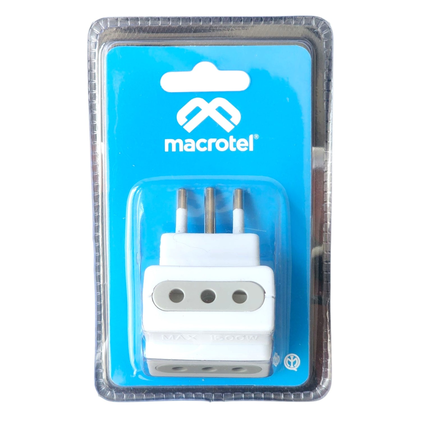 Enchufe Adaptador Triple 1500W ME-1103 Macrotel 4