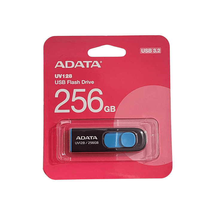 Pendrive Adata UV128 256gb 3.2 Gen 1 Retráctil Negro 3