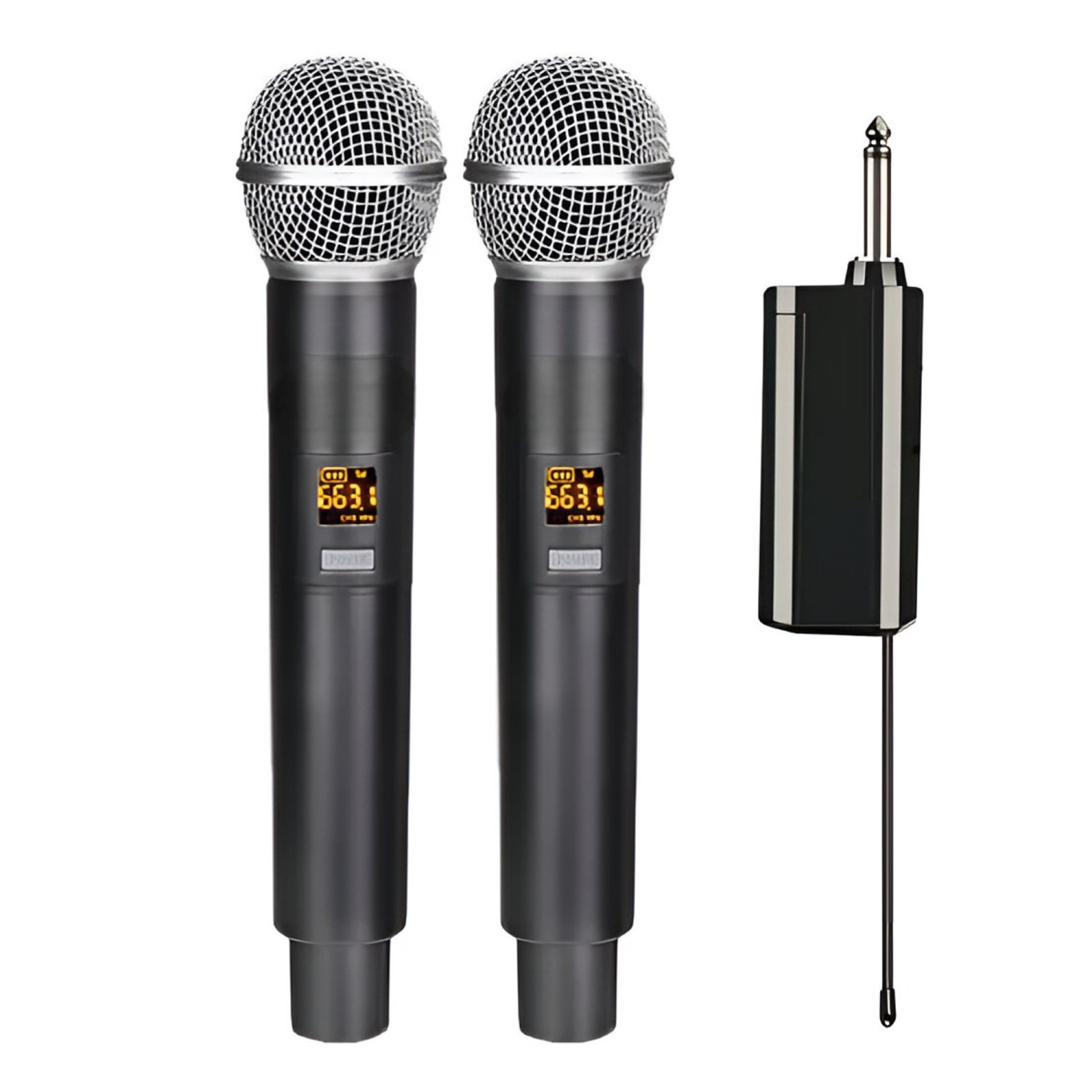 Kit Micrófonos Inalámbricos UHF Philco WM314 con Receptor  3