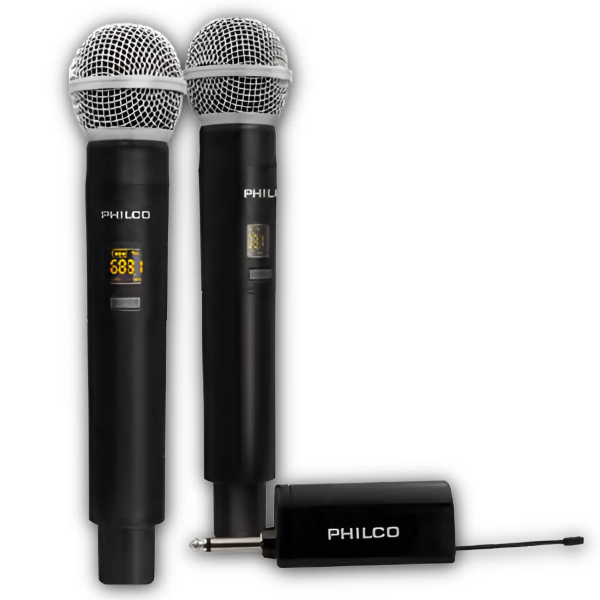 Kit Micrófonos Inalámbricos UHF Philco WM314 con Receptor  4