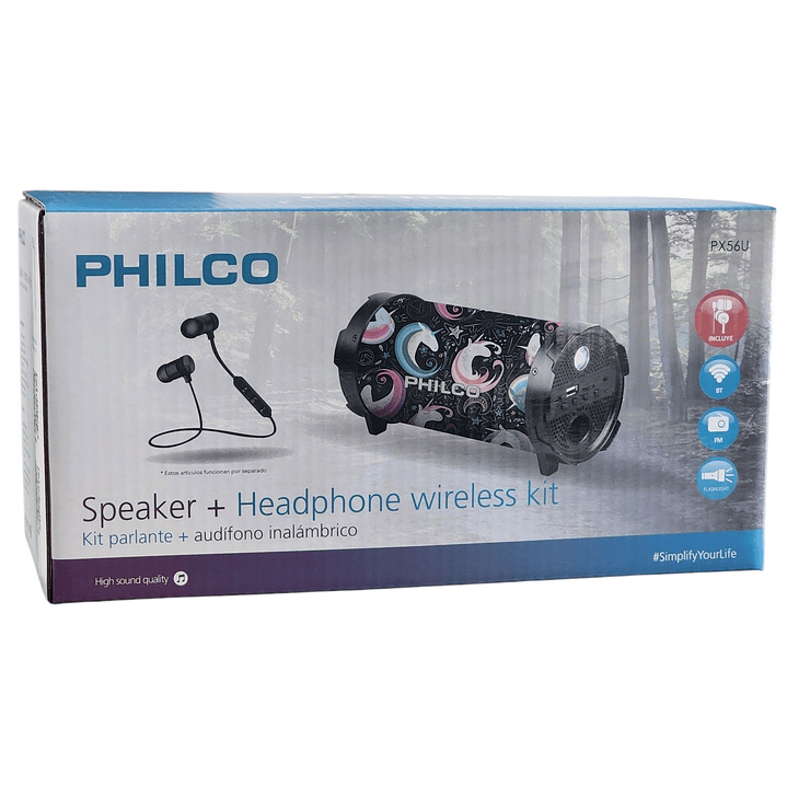 Kit Parlante Diseño Unicornio + Audífonos Bt Px56u Philco 4