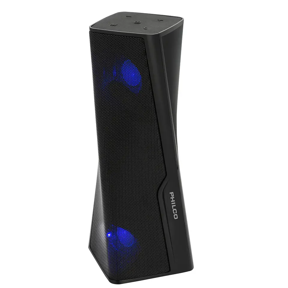 Parlante Portátil Bt 265bk Tower Rgb Philco Negro 1