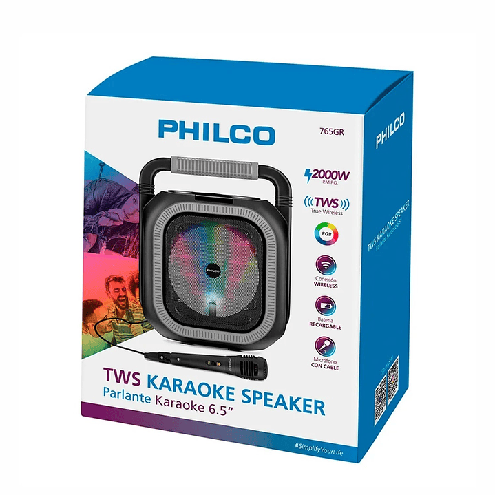 Parlante Portátil Karaoke TWS 6.5