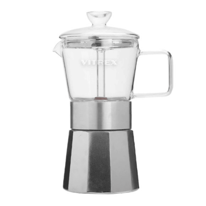 Cafetera Italiana 9 Tazas Crystal Vitrex 360 ml  1