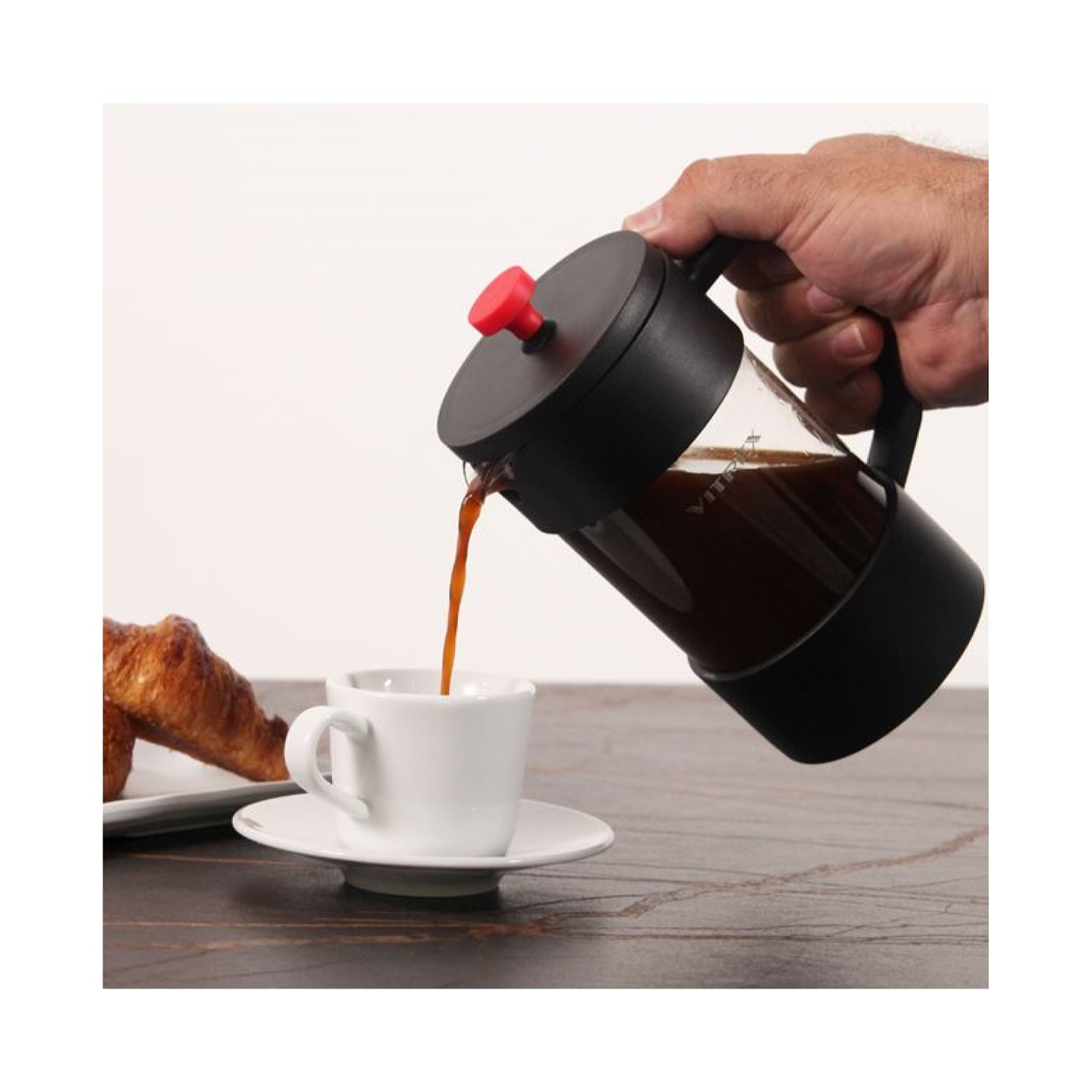 Cafetera de Embolo Francesa Robusta Vitrex 1000 ml. 3