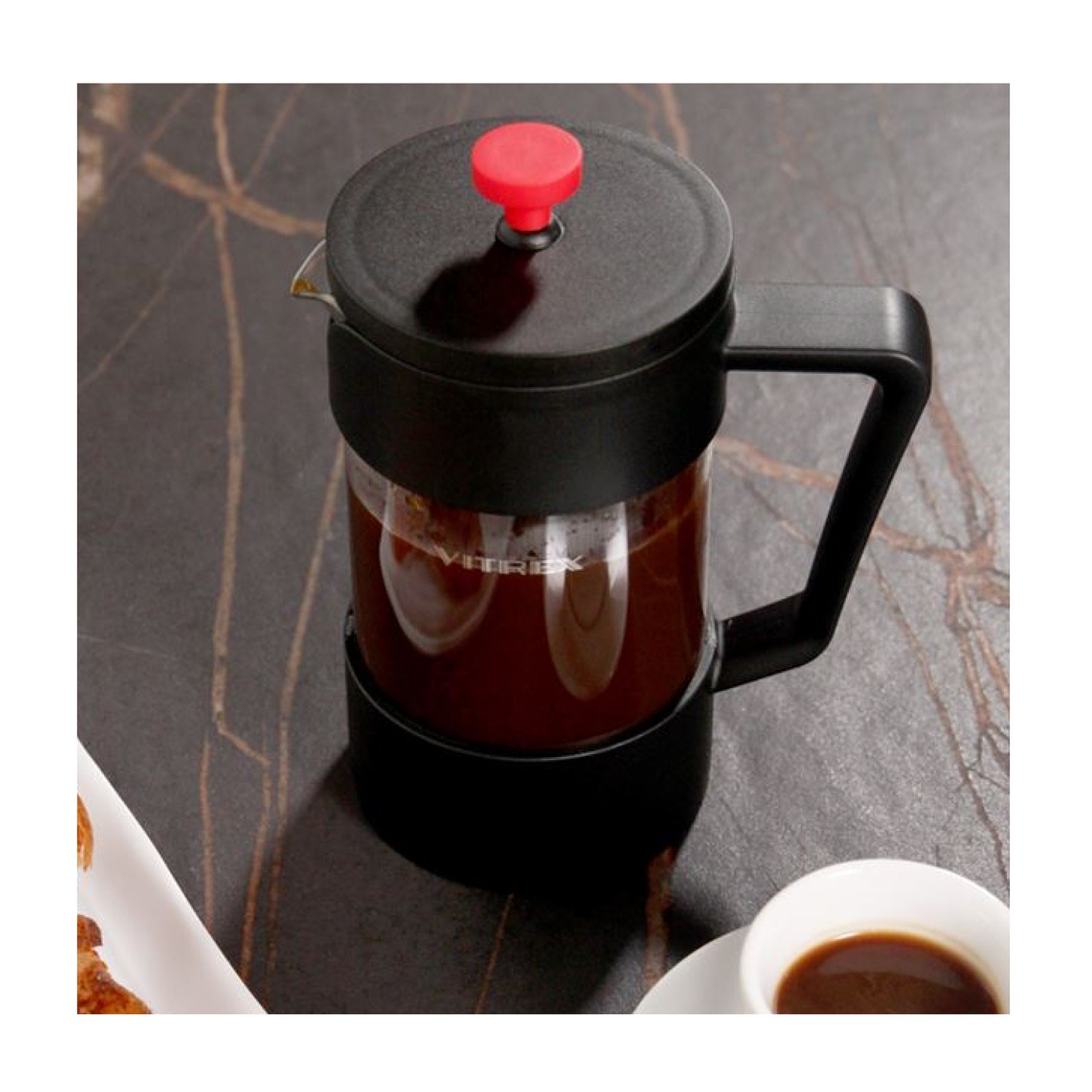 Cafetera de Embolo Francesa Robusta Vitrex 600 ml. 2