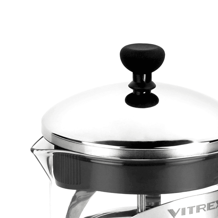 Tetera Embolo de vidrio con filtro 600 ml Indi Vitrex 2