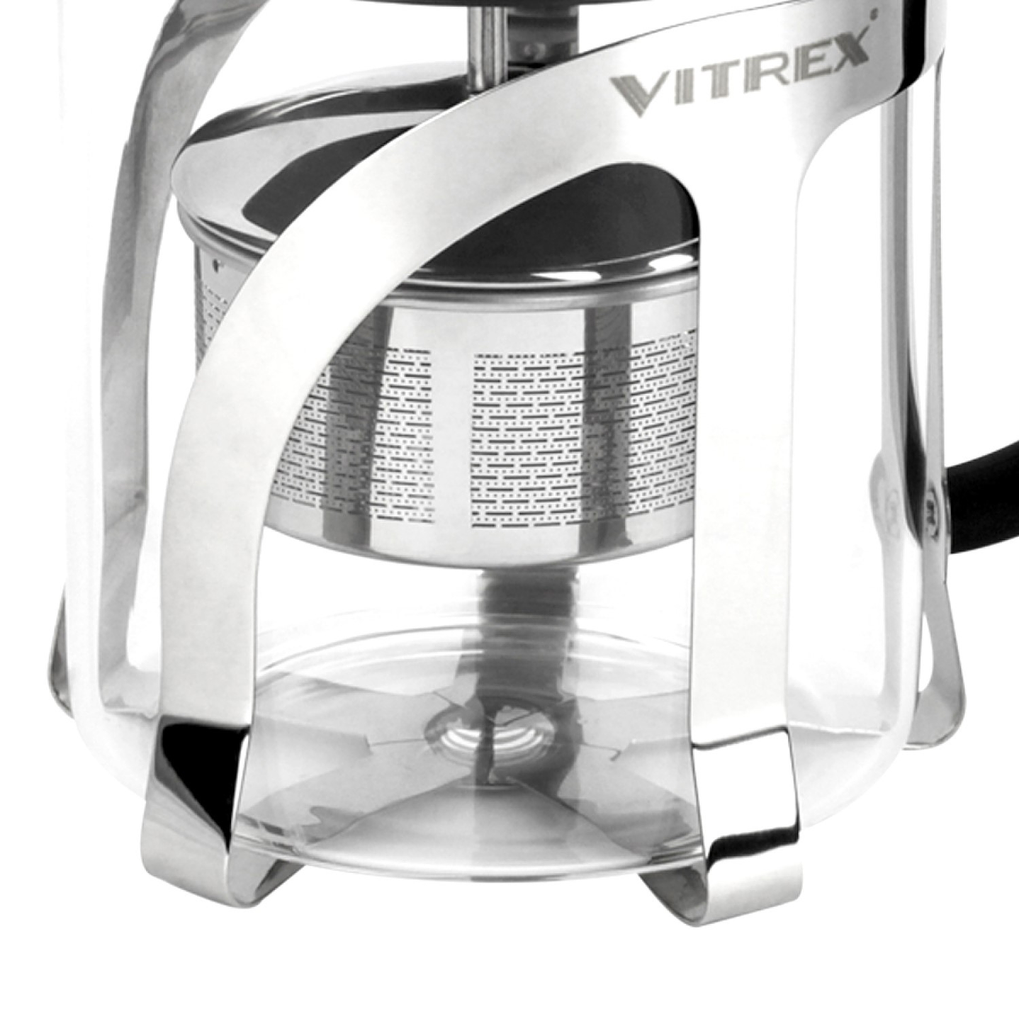 Tetera Embolo de vidrio con filtro 600 ml Indi Vitrex 3