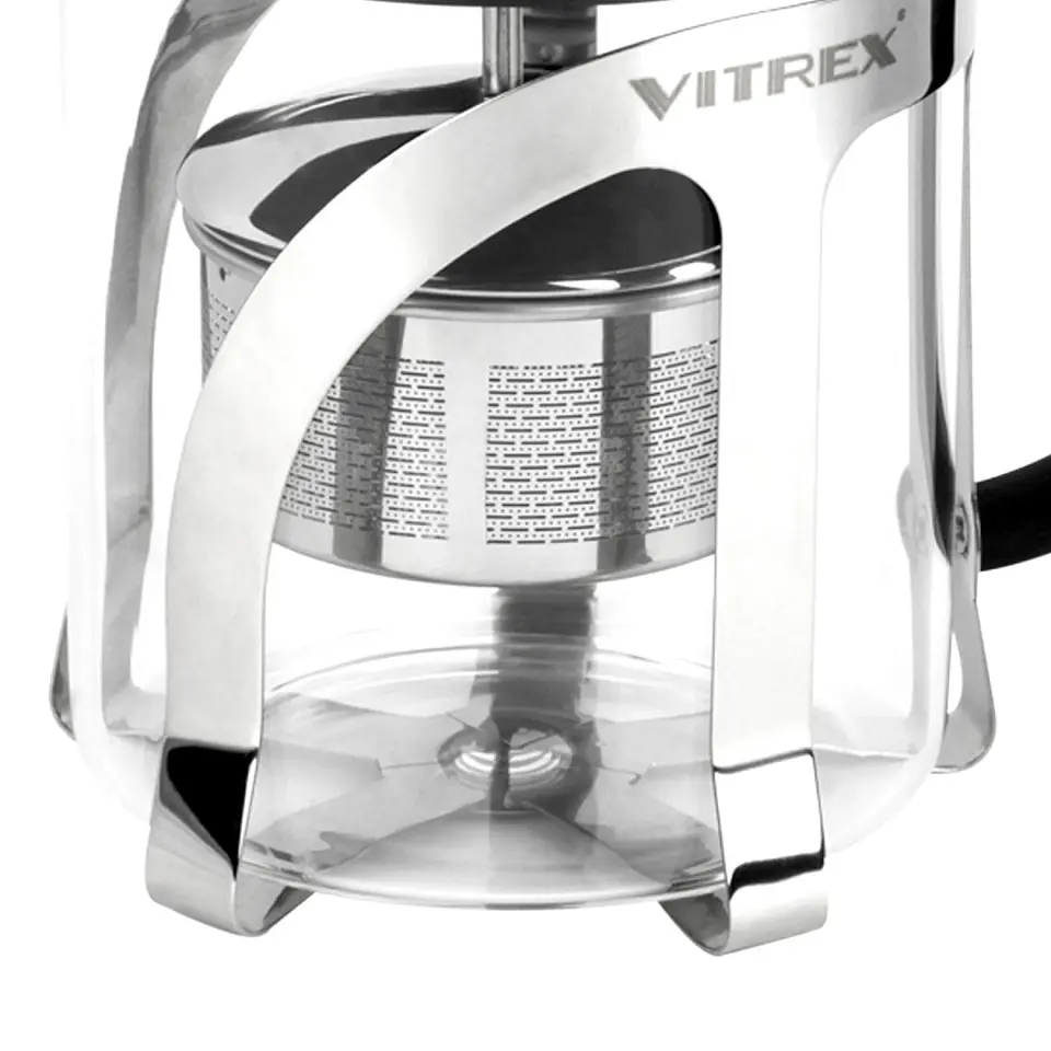 Tetera Embolo de vidrio con filtro 600 ml Indi Vitrex 3