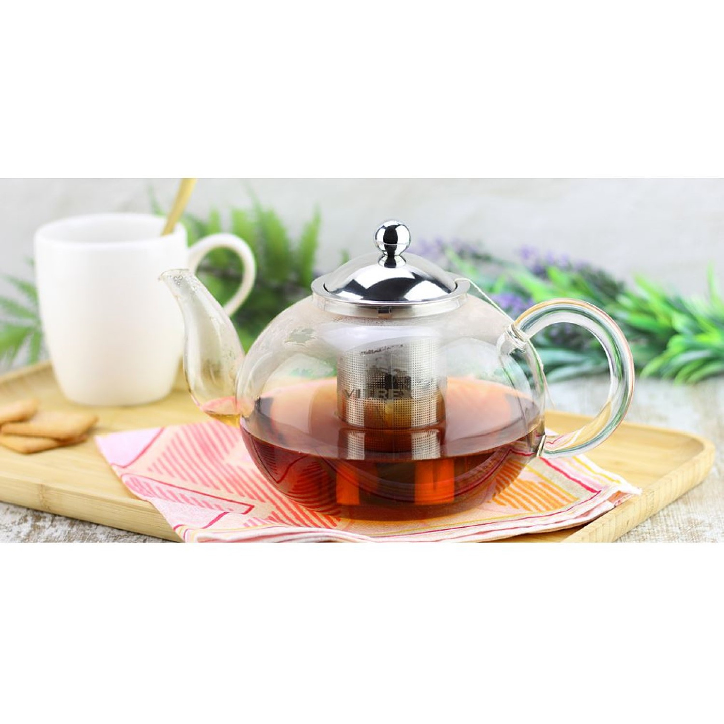 Tetera de Vidrio Mumbai 800ml Vitrex  4