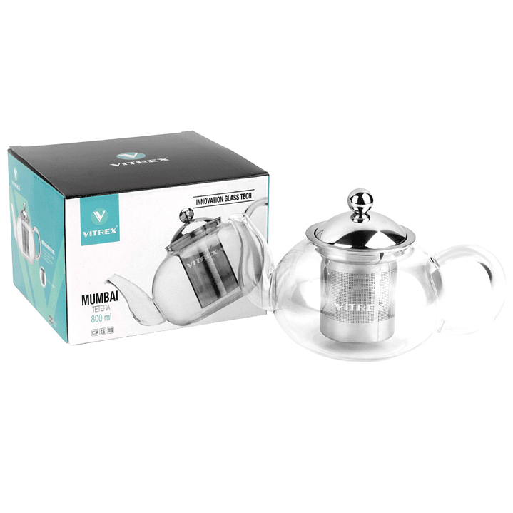 Tetera de Vidrio Mumbai 800ml Vitrex  6