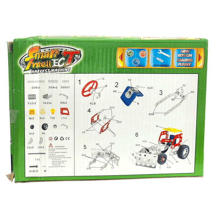 Set Construcción Camión Tractor Cosechador 98pz 55615 3