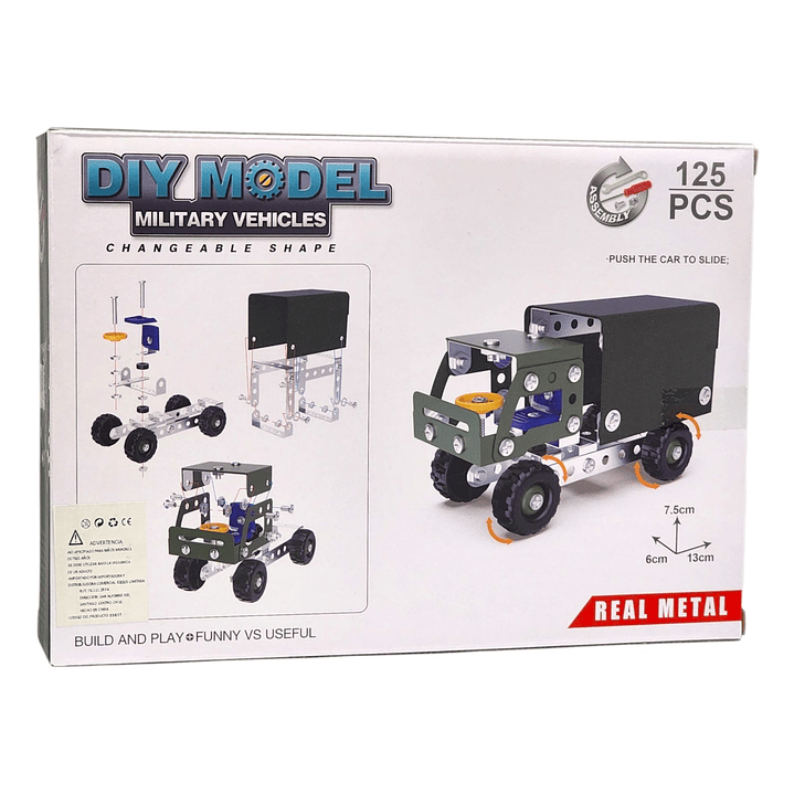 Set Construcción Armable Camión Militar 125pz 55617 6