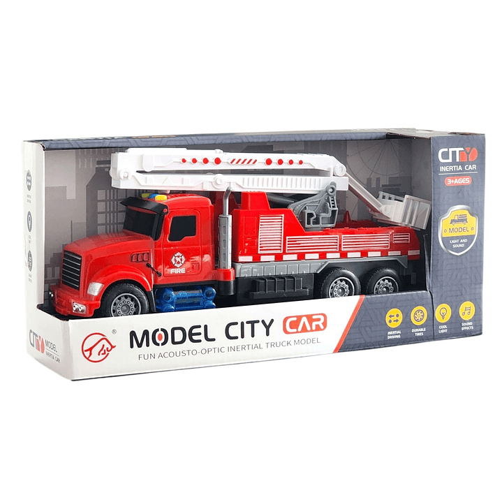 Juguete Camión Bomberos Grúa Efectos luces y Sonidos 55658 6