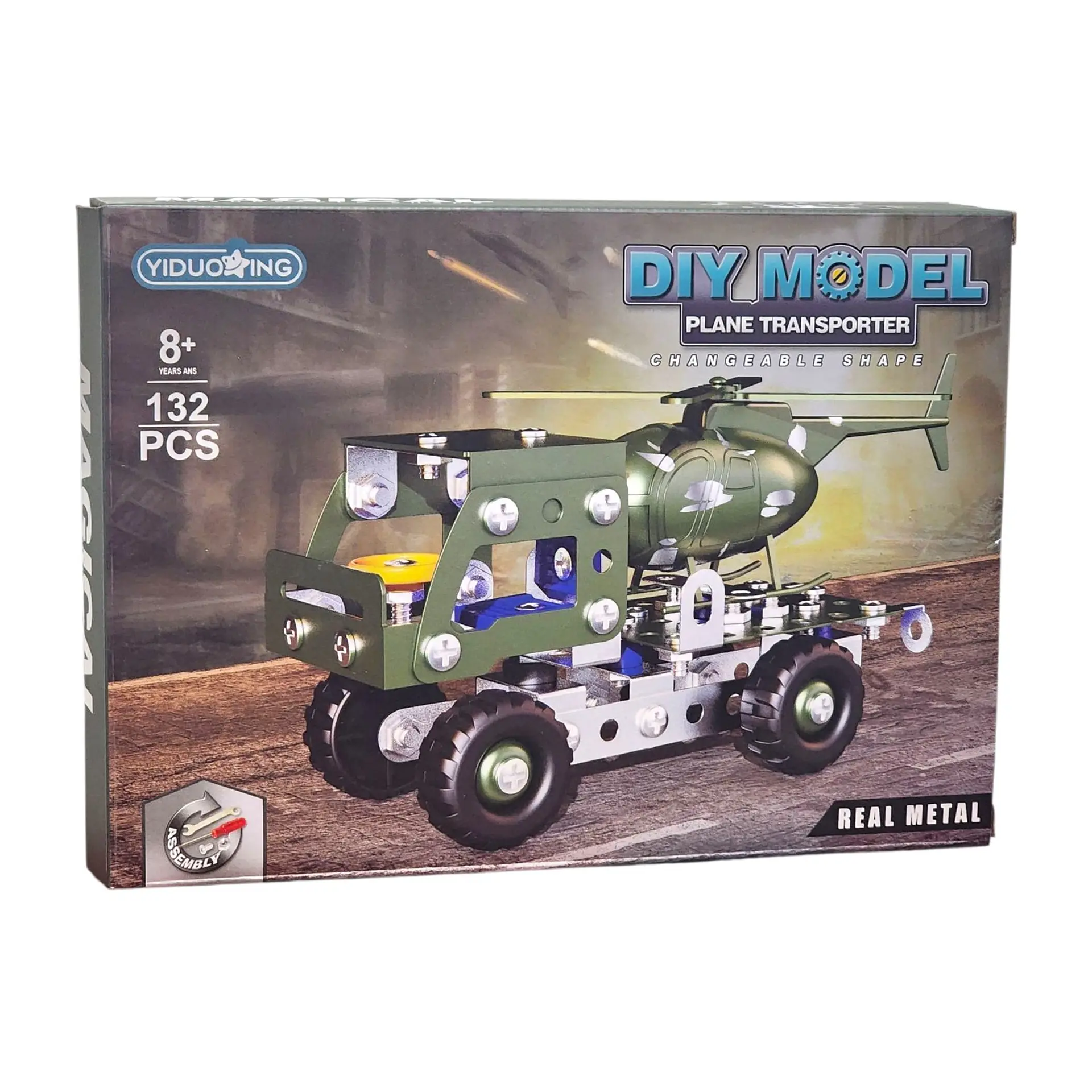 Set Construcción Camión transportador Helicópter 132pz 55728 1