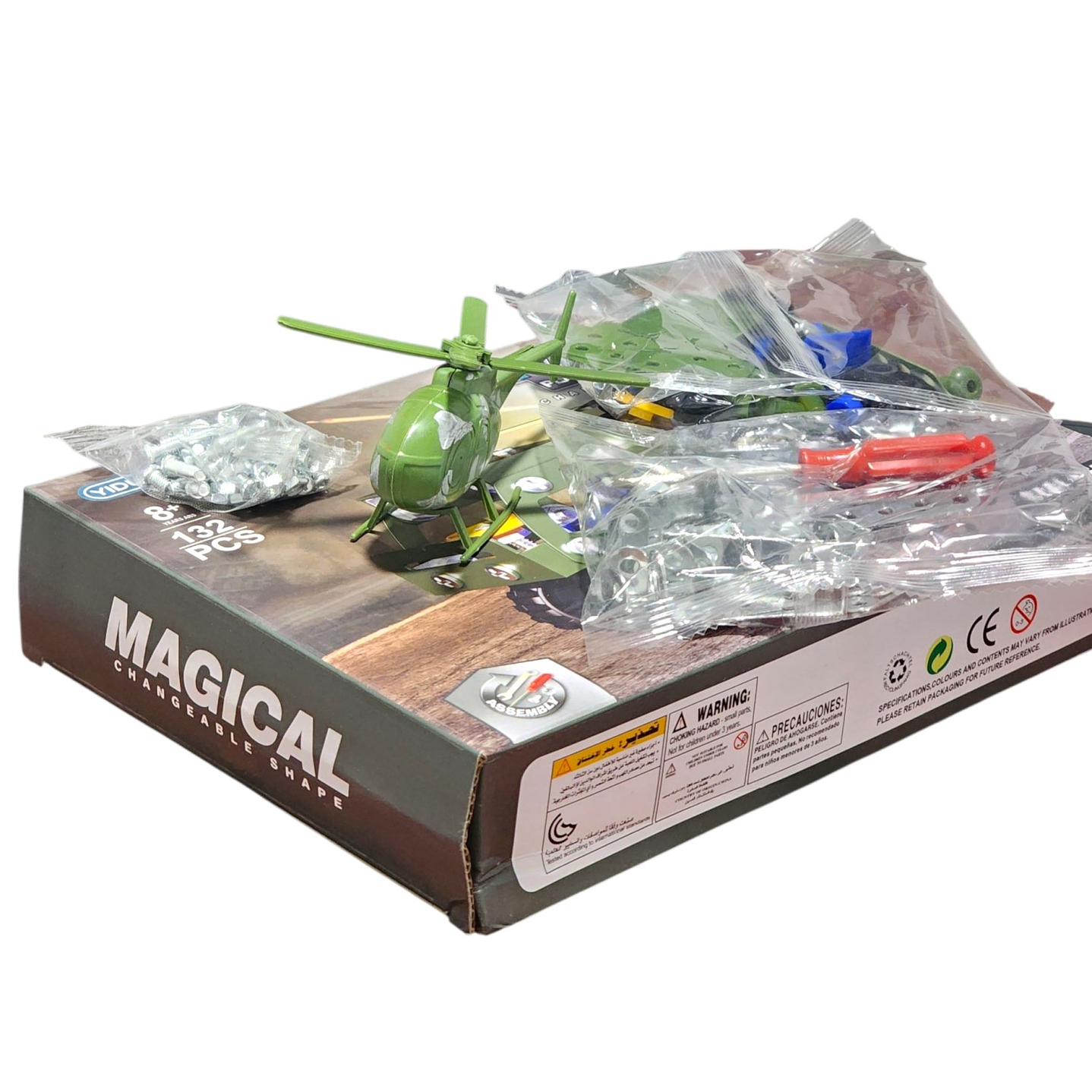 Set Construcción Camión transportador Helicópter 132pz 55728 6