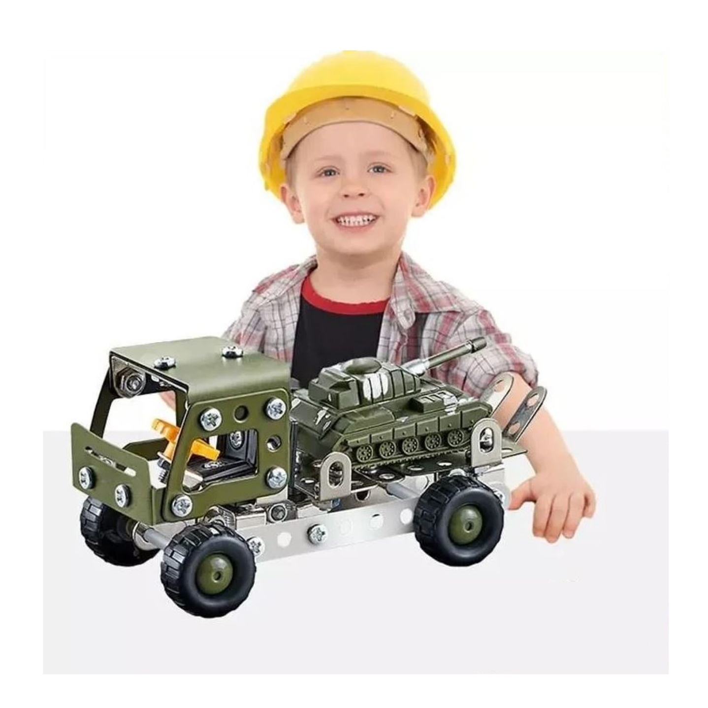 Set Construcción Camión Remolque y Tanque 142pz 55731 2