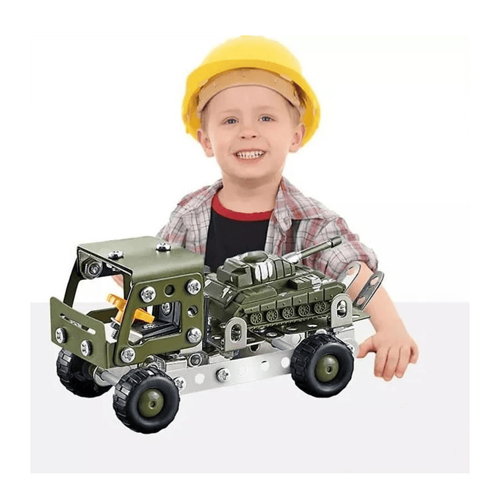 Set Construcción Camión Remolque y Tanque 142pz 55731 2