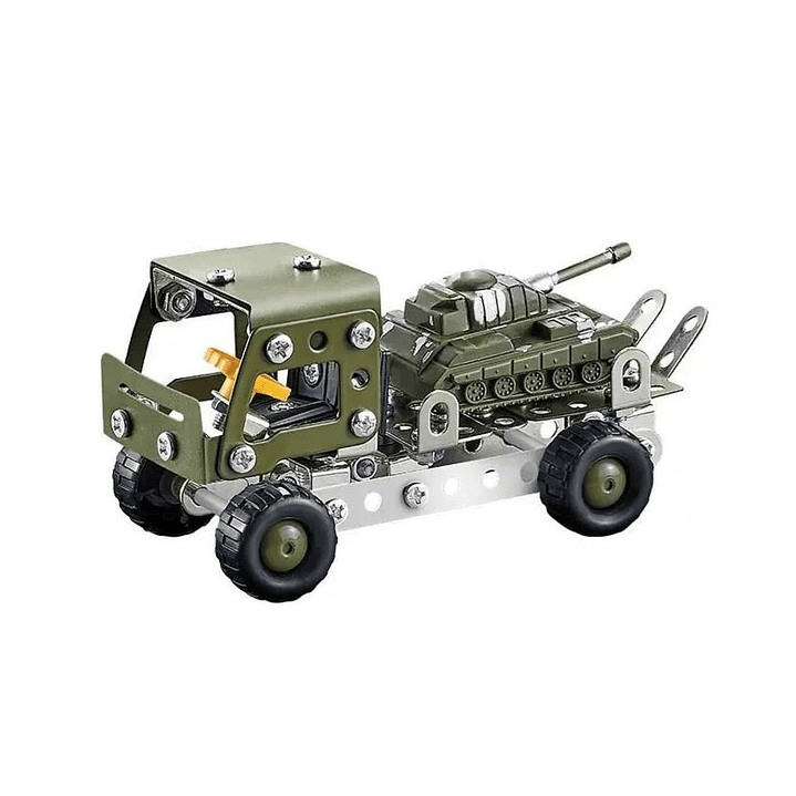 Set Construcción Camión Remolque y Tanque 142pz 55731 1