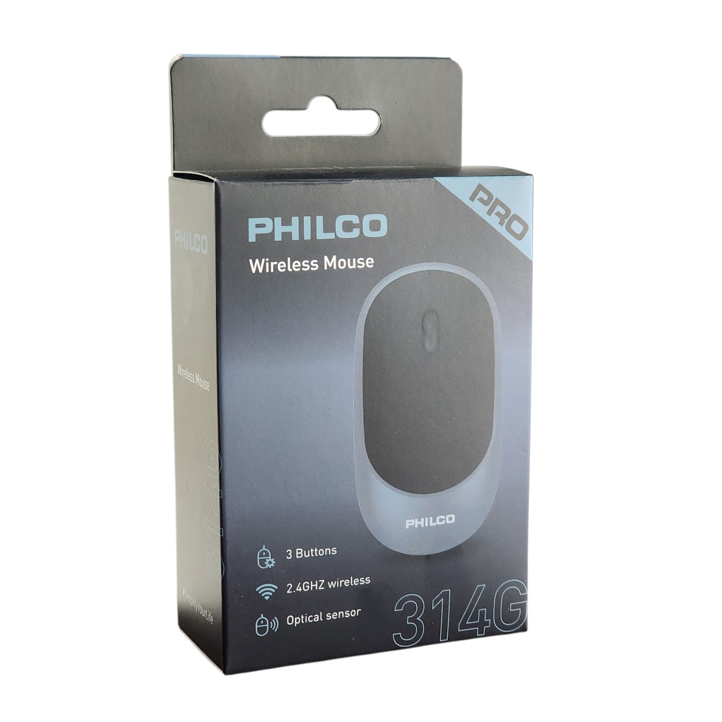 Mouse Inalámbrico Philco Pro 2.4G Gris PPR7314G 5