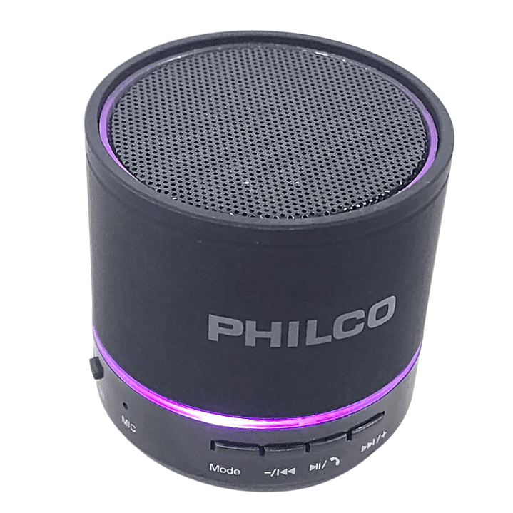 Mini Parlante Portátil Bt 3W USB FM P295 Philco Negro 4