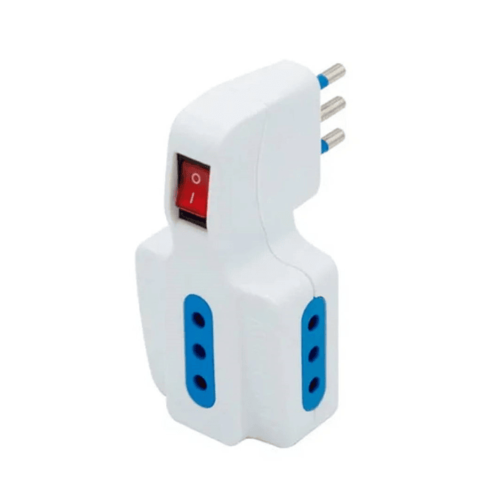 Enchufe Triple Philco 250V 10A con Switch 3 Tomas 78519 1