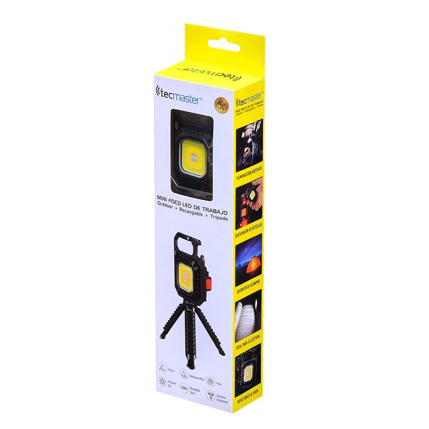 Mini Foco LED con Imán + Trípode TM-800103 Tecmaster 8