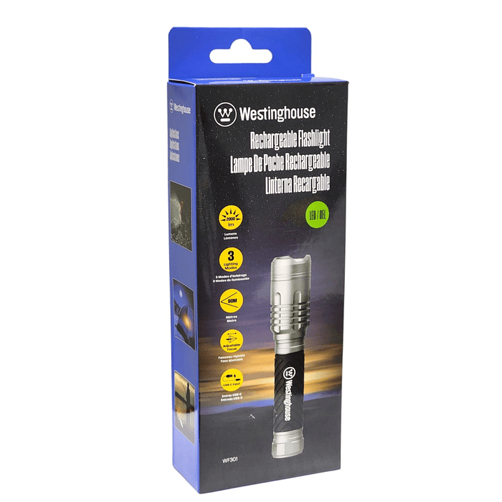 Linterna Recargable 2000 lúmenes Wf301-Cbh Westinghouse 6