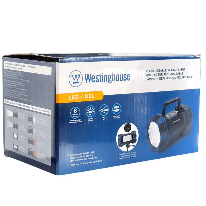 Linterna Recargable 1500lm USB WF217-CB Westinghouse 8