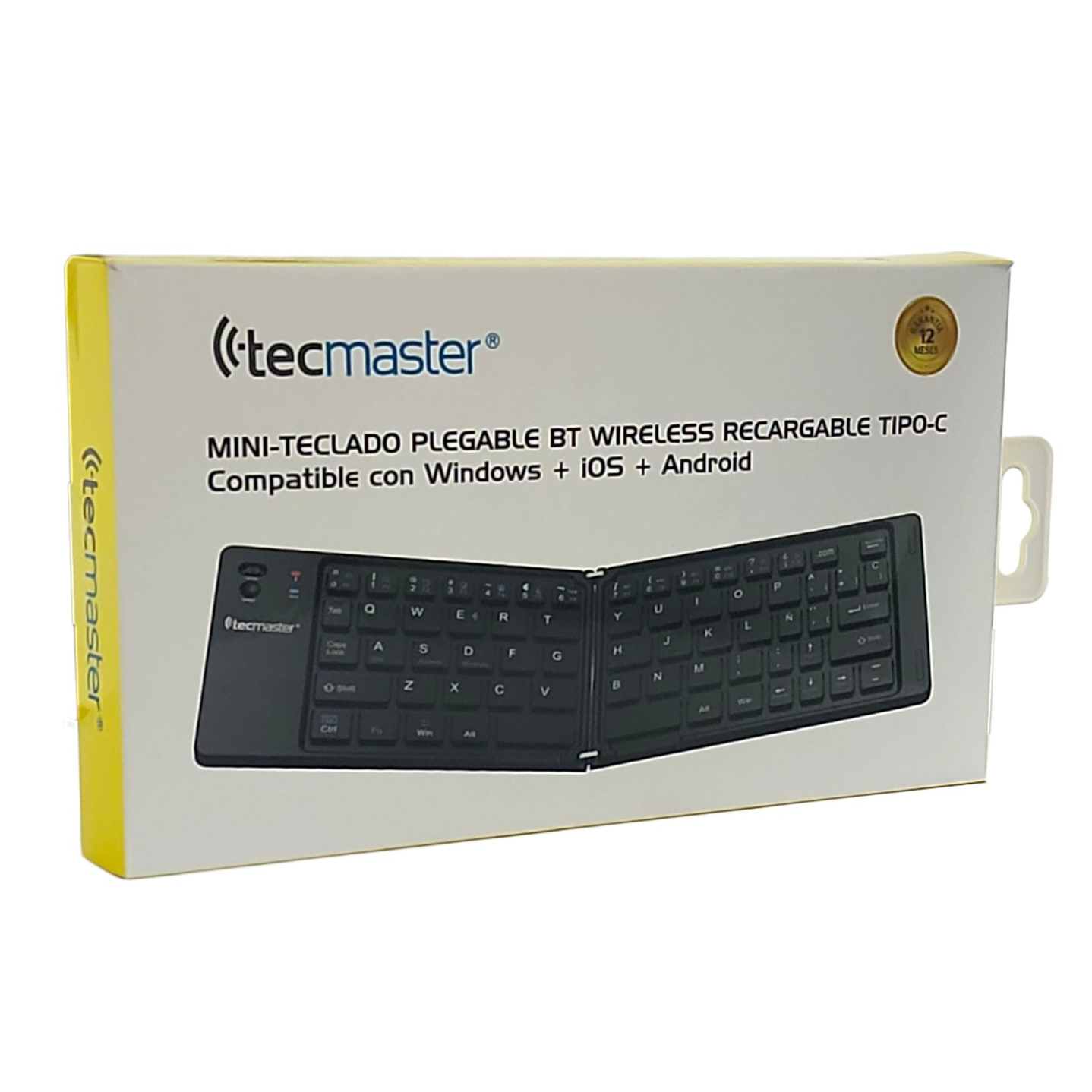 Mini-Teclado Plegable Bt Recargable Tipo-C Tecmaster 8