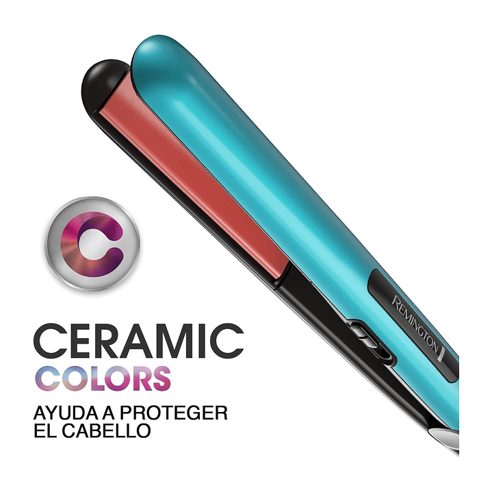 Plancha Alisadora Ceramic Colors S1520 Remington Azul 6