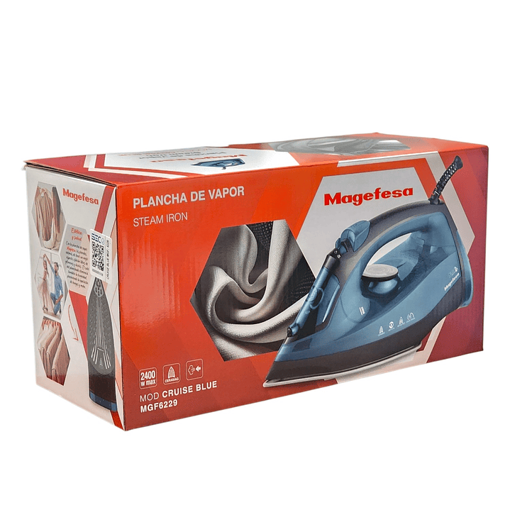 Plancha Vapor para Ropa 2400w Cruise Blue MGF6229 Magefesa 3
