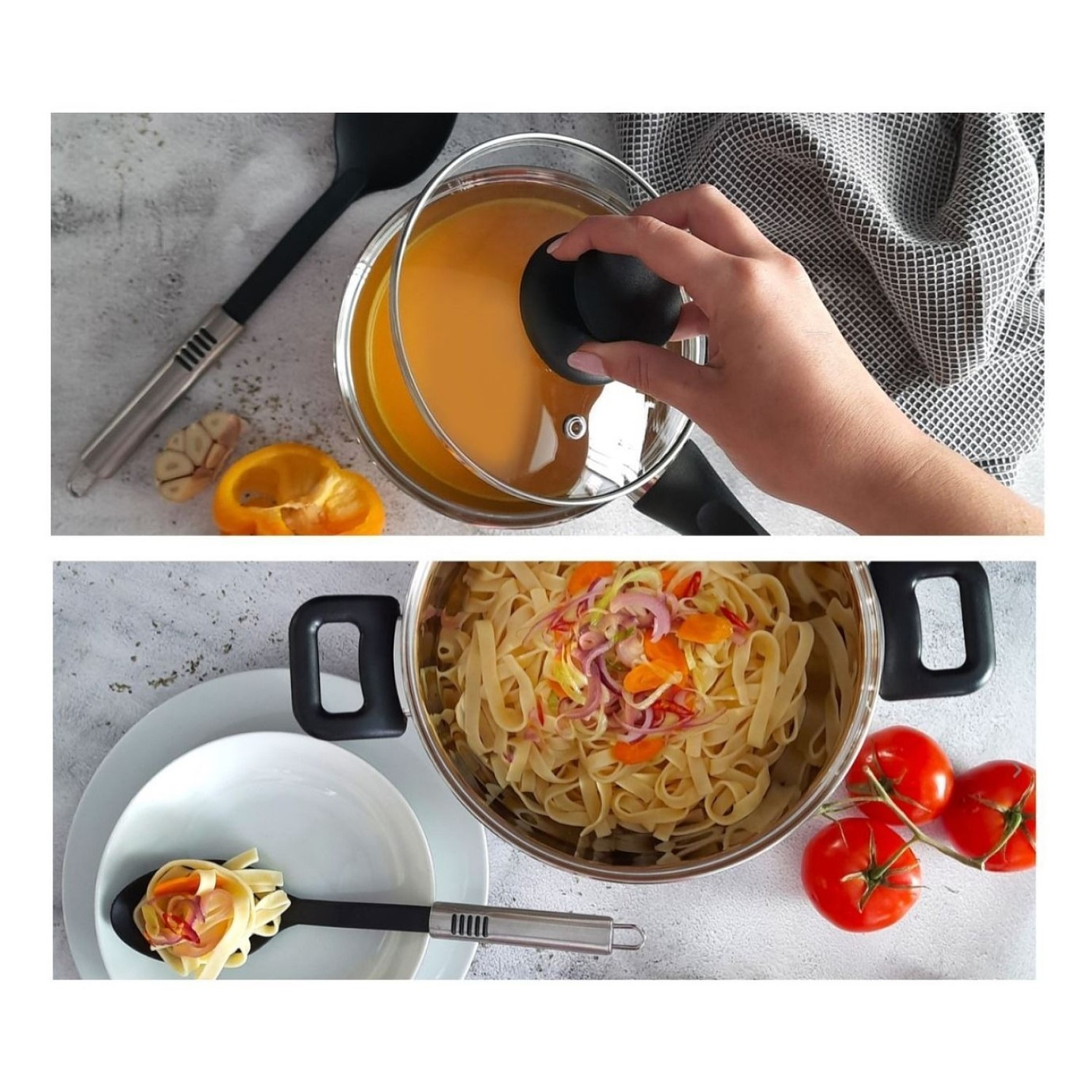 Batería de Cocina Max 7 Pzs Acero Inoxidable Vitrex 5