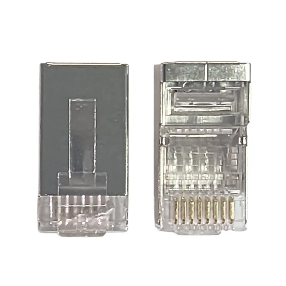 Conector RJ-45 Metálico Cat 6 Red Telefónica Bolsa x100 Unds 3