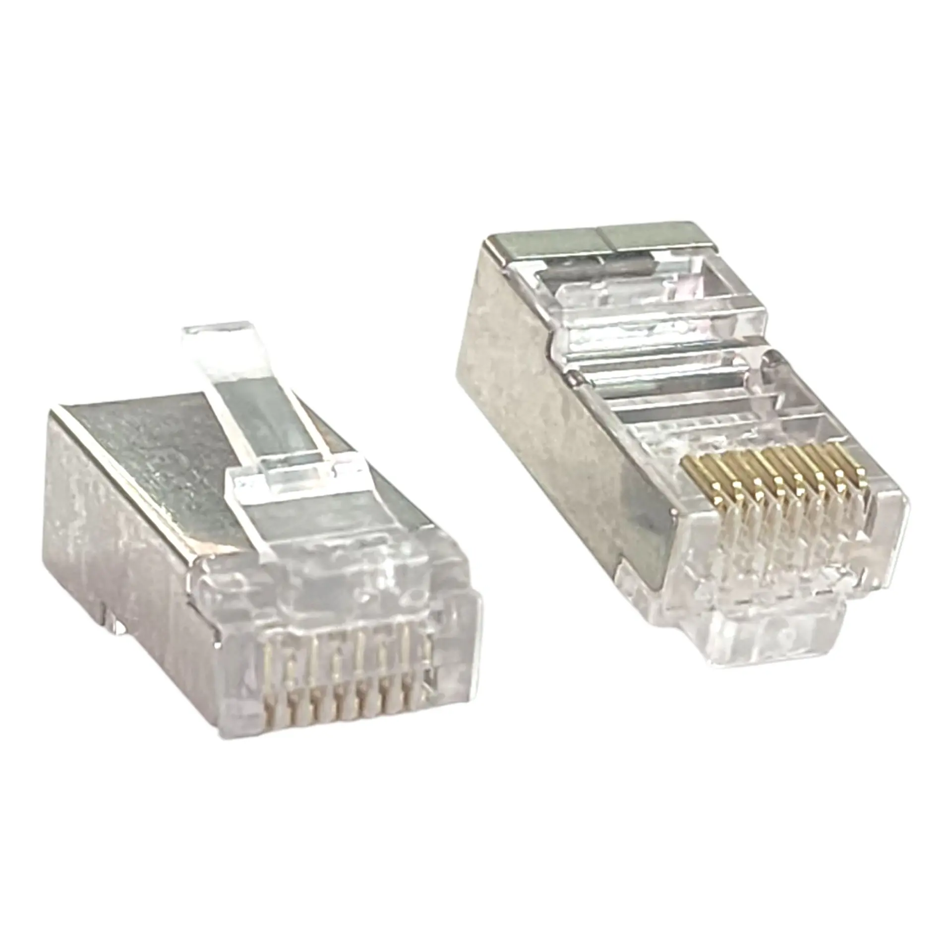 Conector RJ-45 Metálico Cat 6 Red Telefónica Bolsa x100 Unds 4