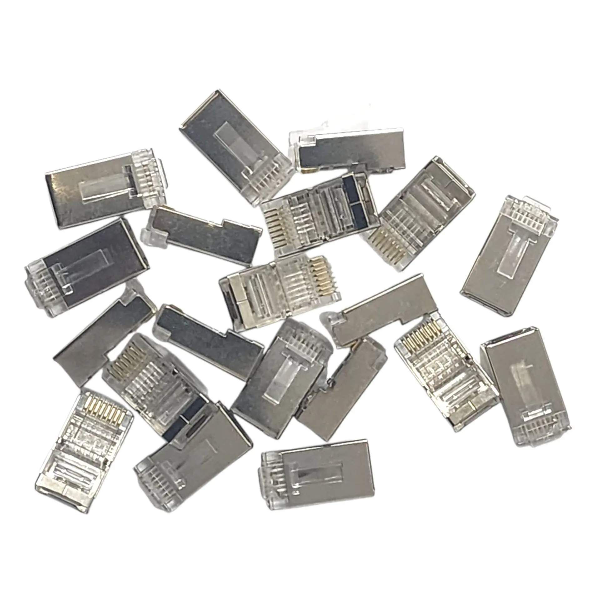 Conector RJ-45 Metálico Cat 6 Red Telefónica Bolsa x100 Unds 5