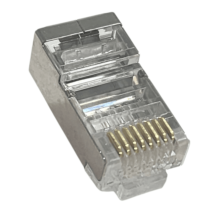 Conector RJ-45 Metálico Cat 6 Red Telefónica Bolsa x100 Unds 1