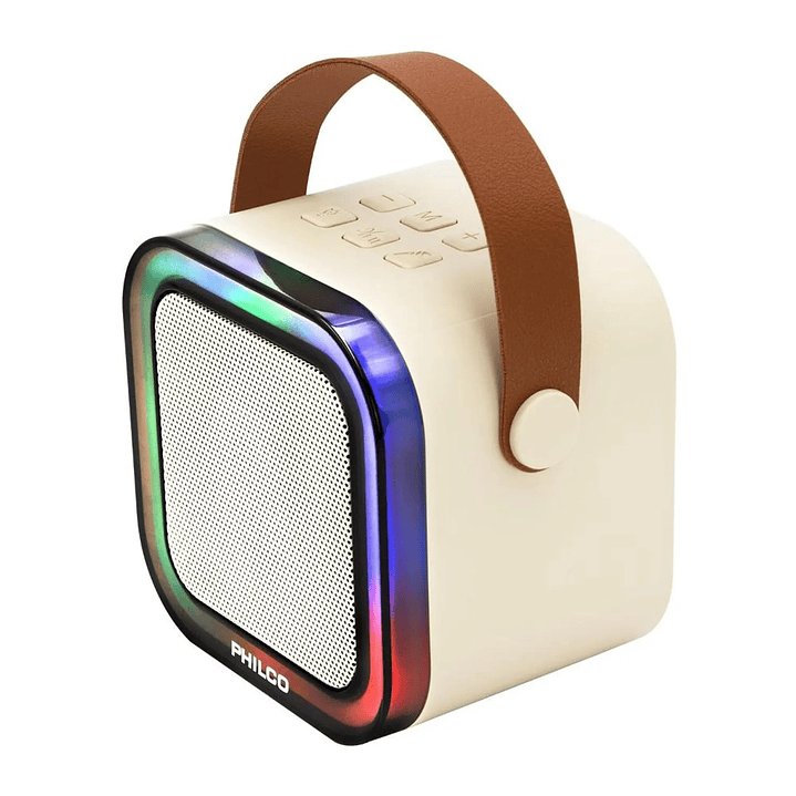 Mini Parlante Karaoke TWS 730W Luz RGB + Micrófono Philco 3