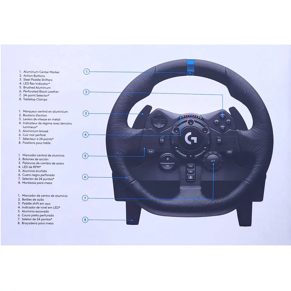 Volante y Pedales G923 TRUEFORCE / Xbox Ps4 Ps5 PC Logitech 7