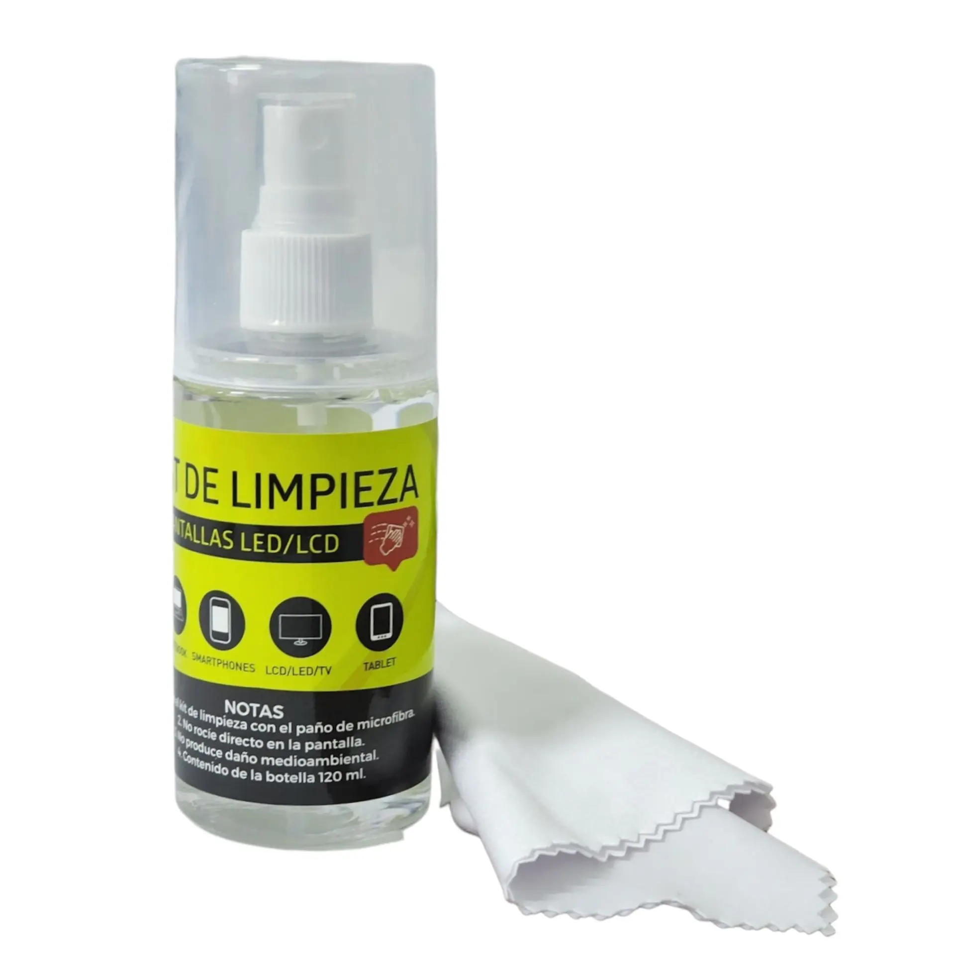 Kit De Limpieza Tecnolab TL306 Universal Pantallas Led 120ml 1