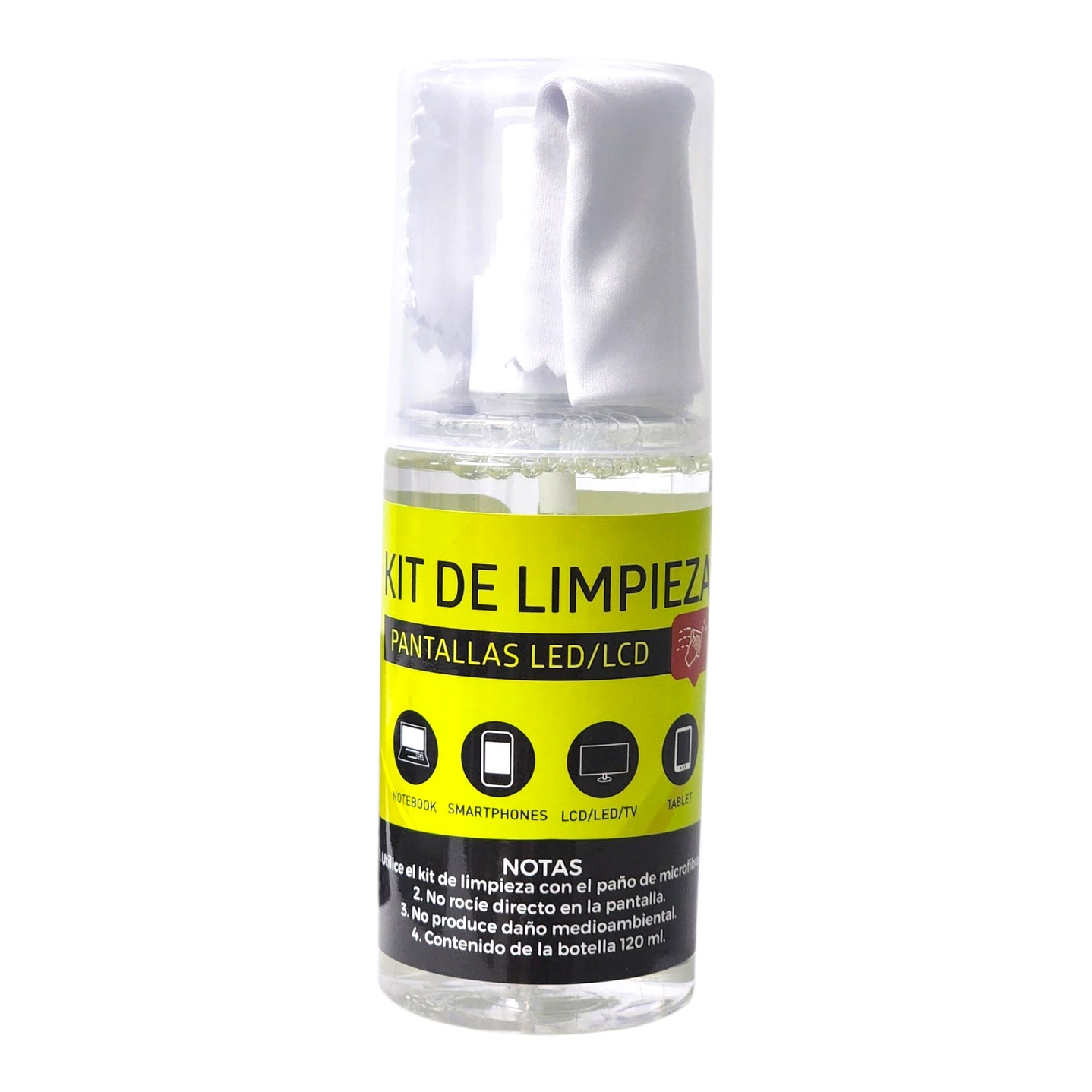 Kit De Limpieza Tecnolab TL306 Universal Pantallas Led 120ml 3