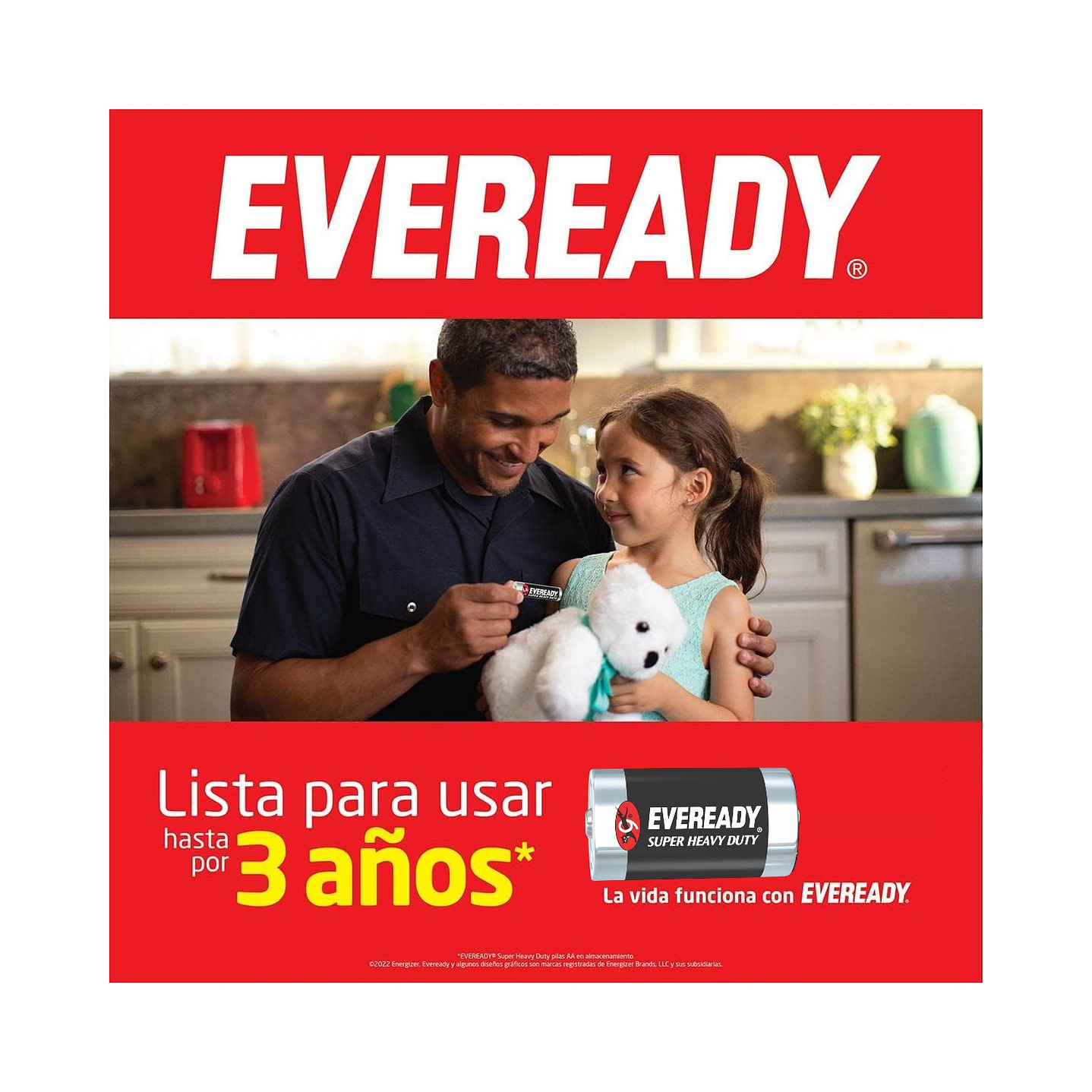 Pack 12 Pilas Carbón Zinc C 1.5V Mediana Eveready 5