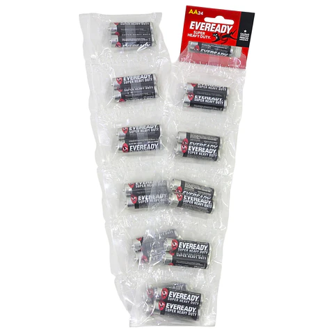 Pack 24 Pilas Eveready AA Convencional Tira